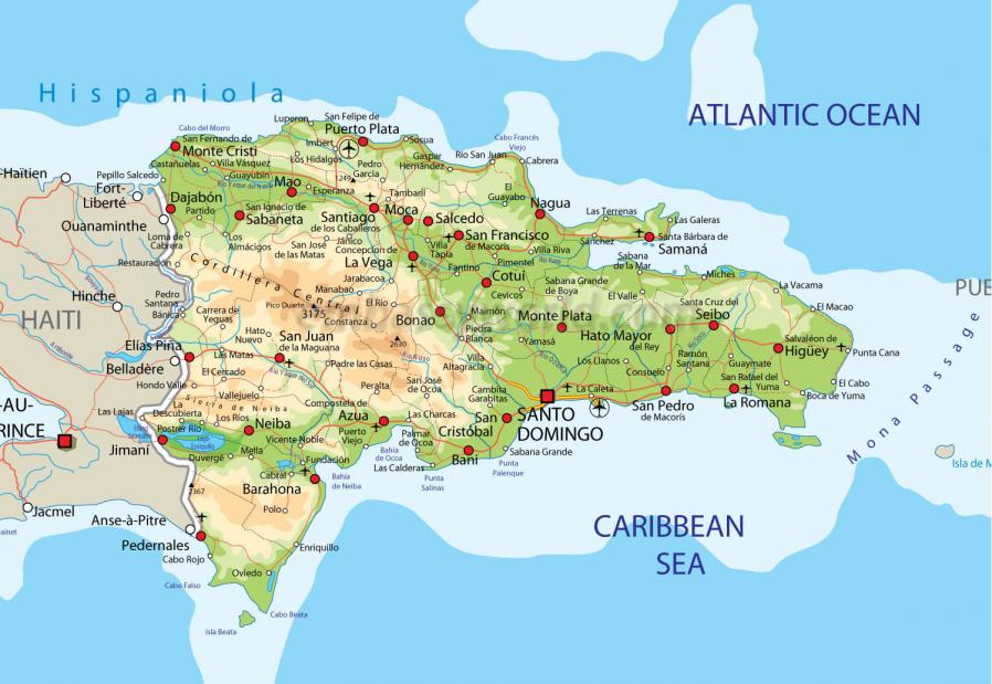 Mapa republica dominicana