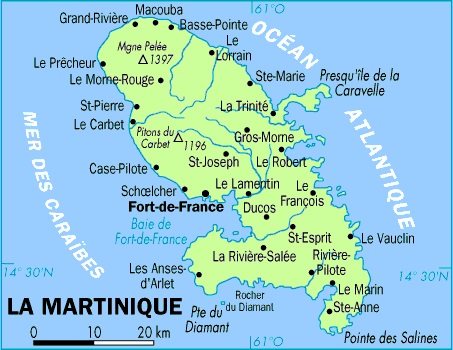 Carte martinique