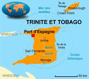 Carte trinite et tobago